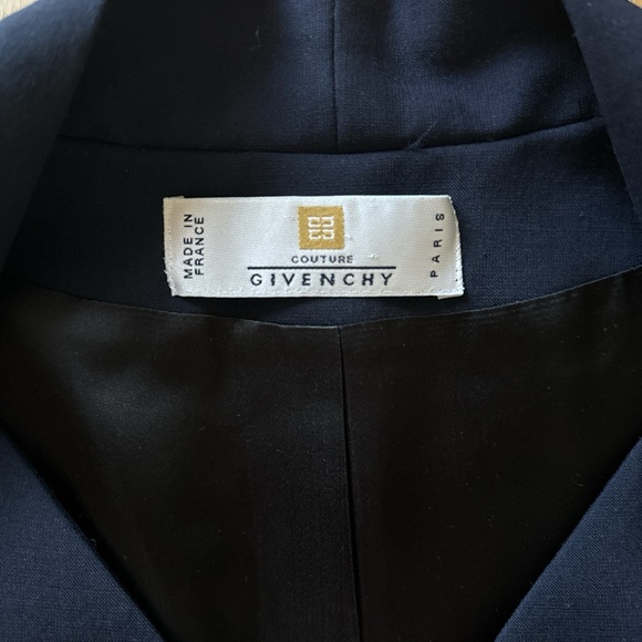 Givenchy Couture Vintage Navy Blue Jacket Top - Picture 4 of 5